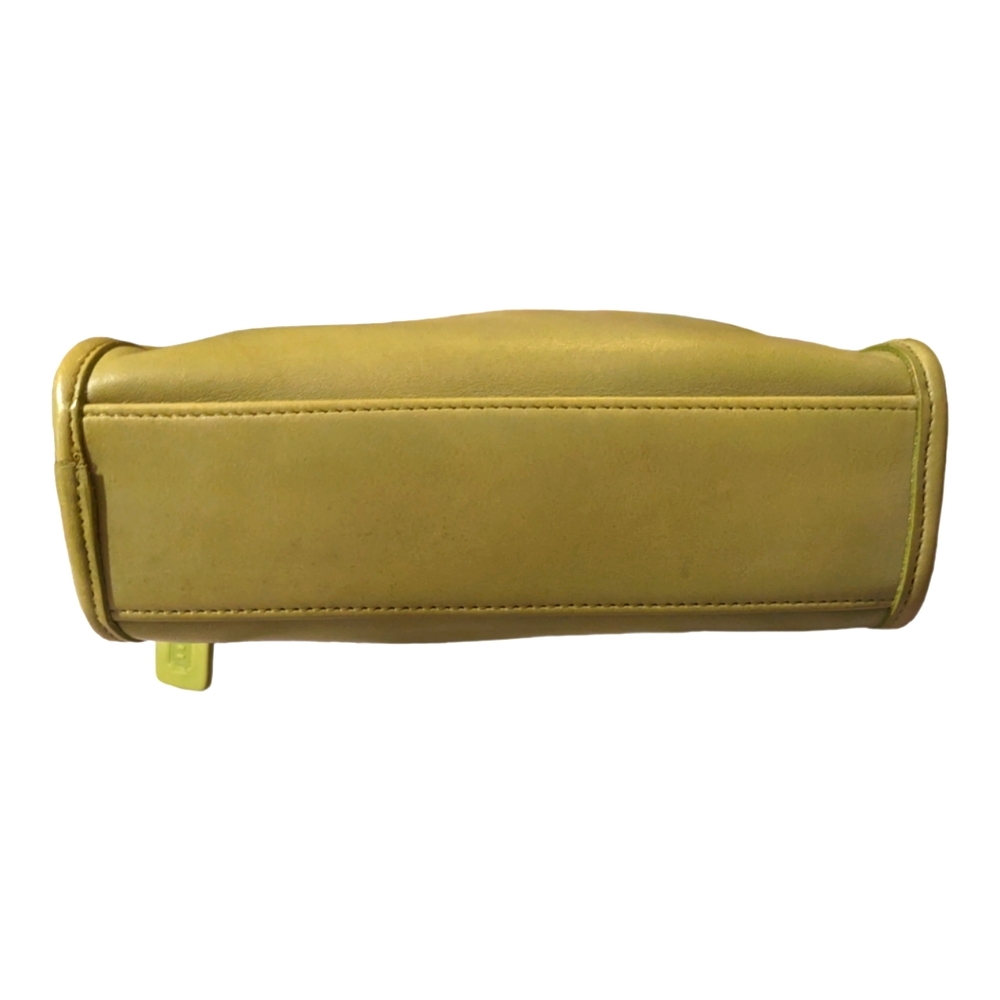 NWOT Vintage Coach Kiwi Green Top Handle  “Geometric Bag” Turn-lock Closu… - Picture 10 of 12